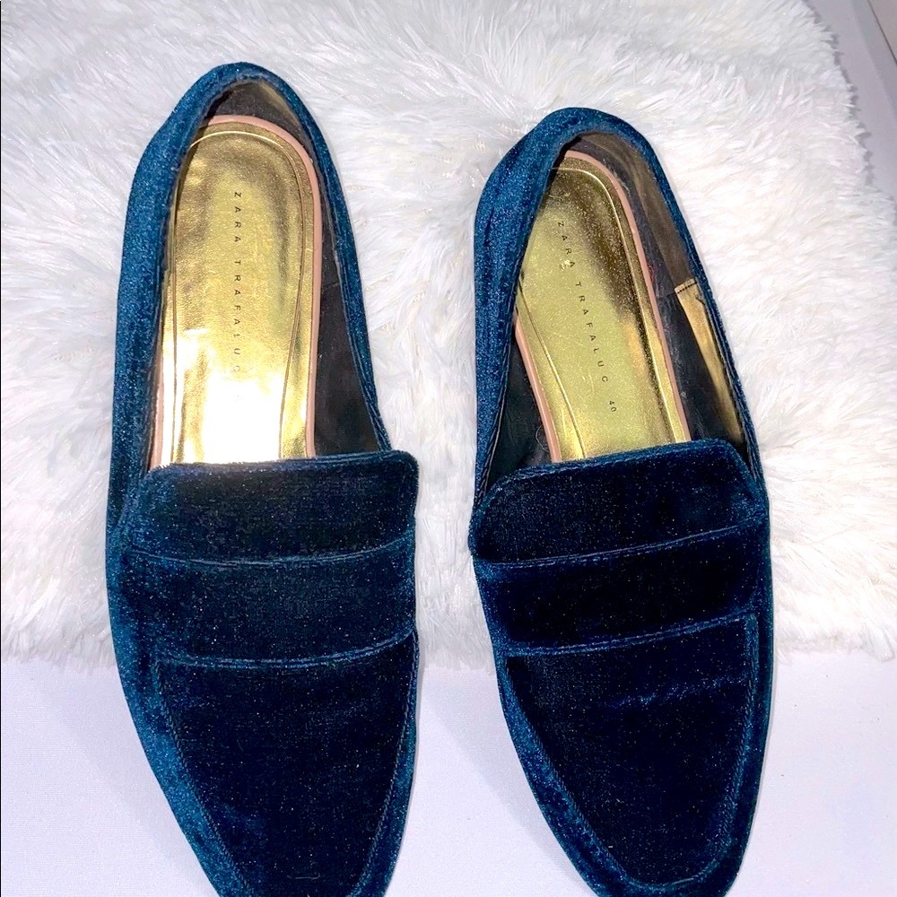 Zara Trafaluc Suede Loafers